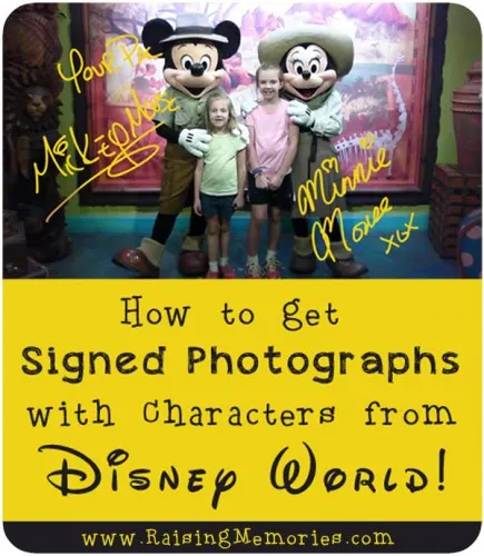 Signed Character Photos