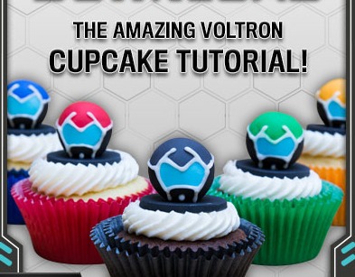 Voltron Cupcake Tutorial